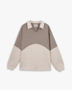 Paneled V-Neck Polo image 0