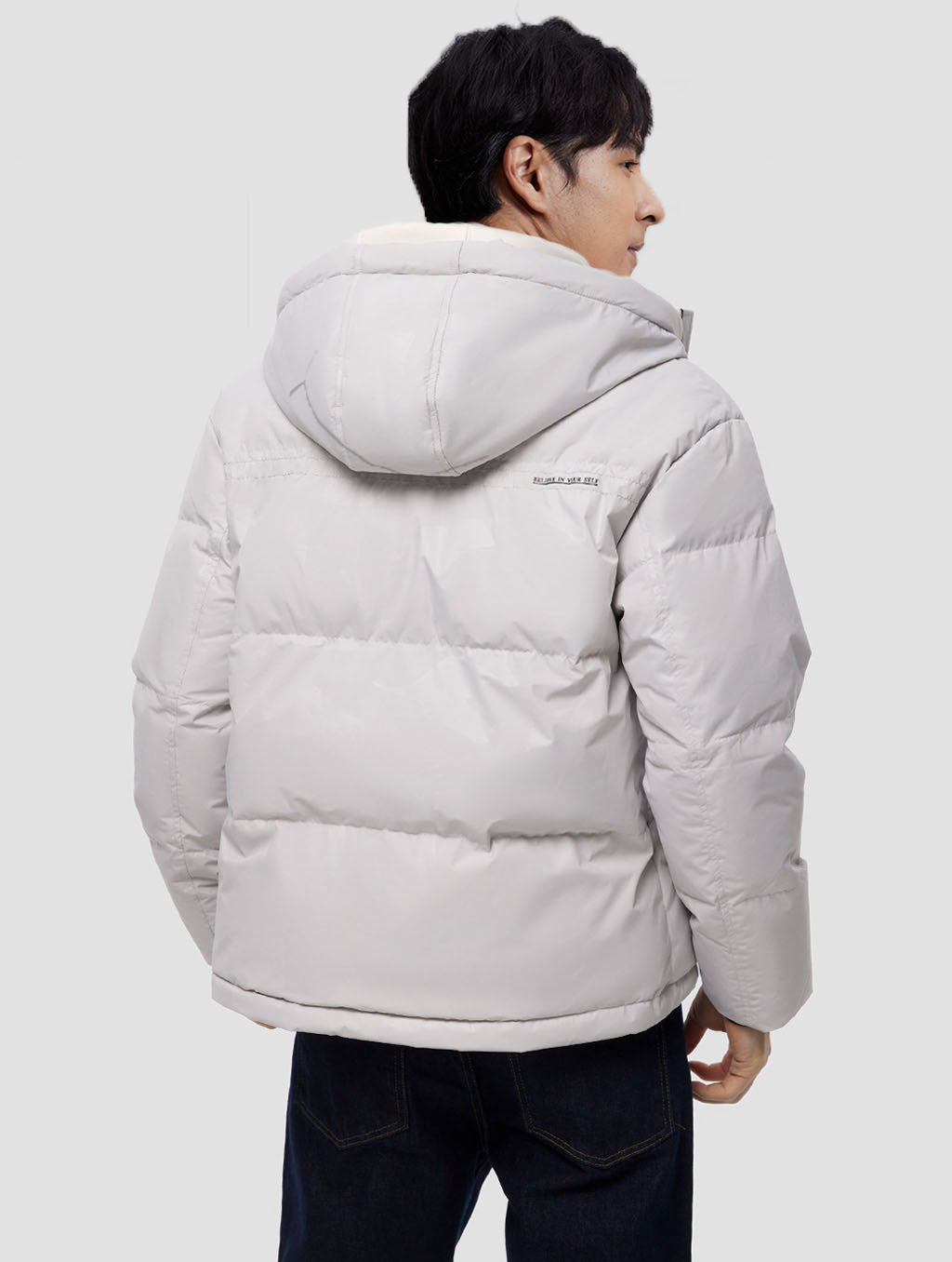 Simple Hooded Puffer Jacket image 3