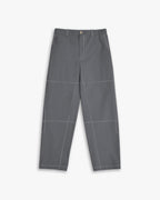 All-Cotton Ankle-Length Pants - Grey, S image