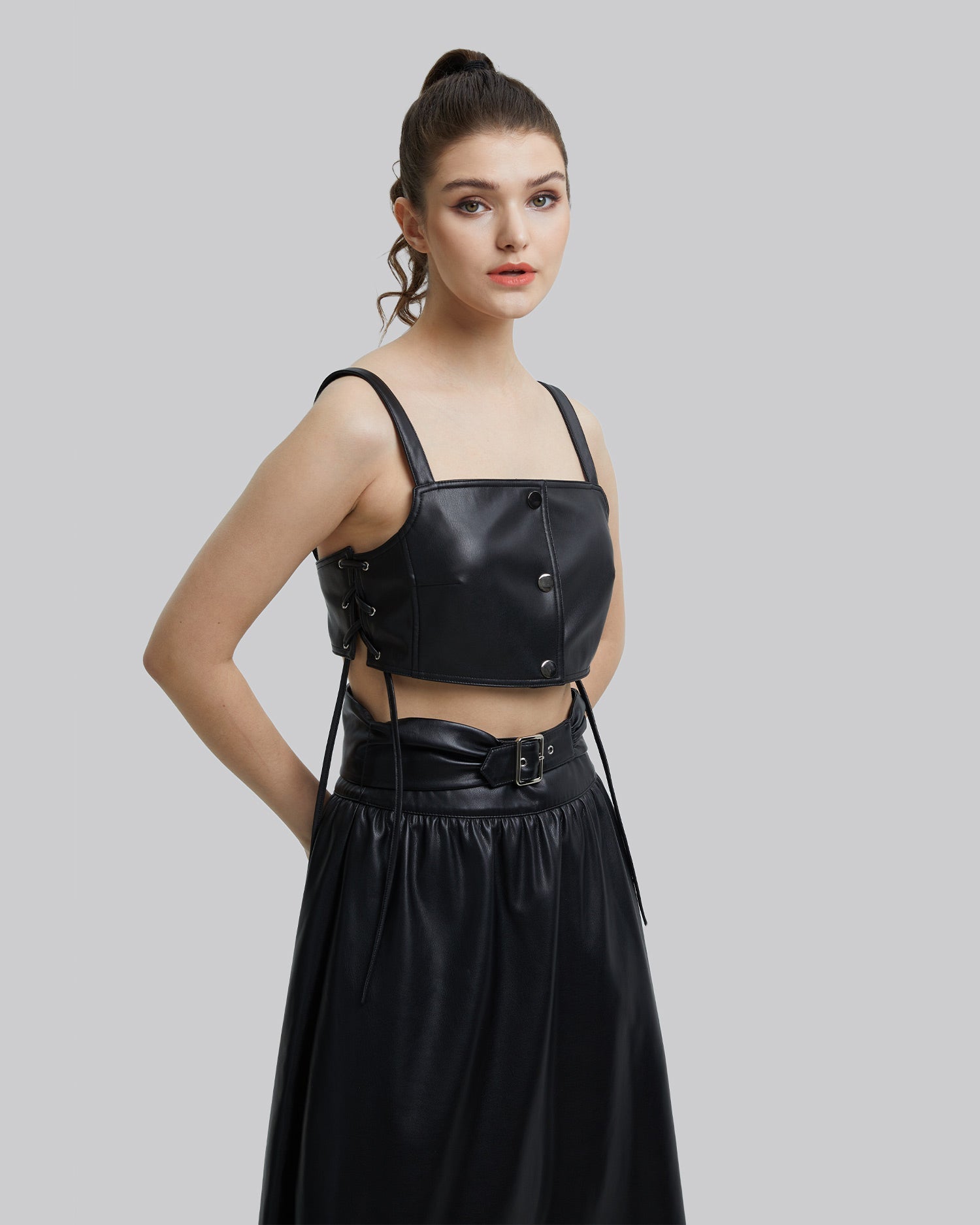 Faux-Leather Bralette image 2