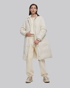A-Silhouette Long Puffer Coat - White, L image