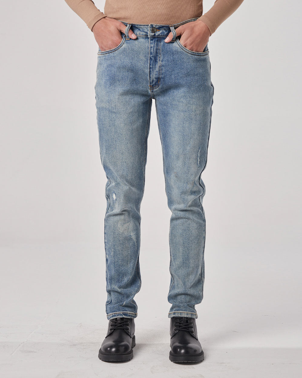Regular Fit Comfort Flex Waist Jeans - Blue, XL image