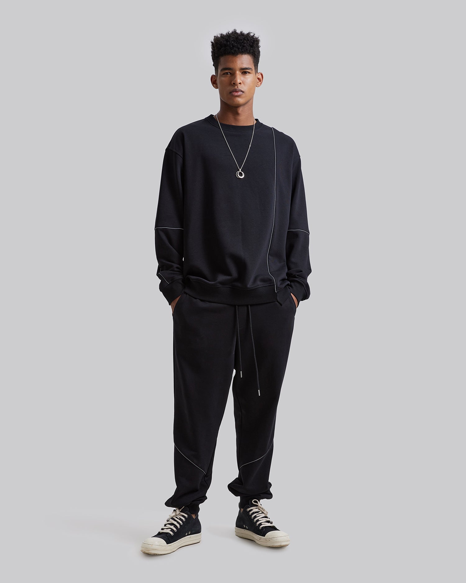 Reflective Stripes Sweatshirt image 2