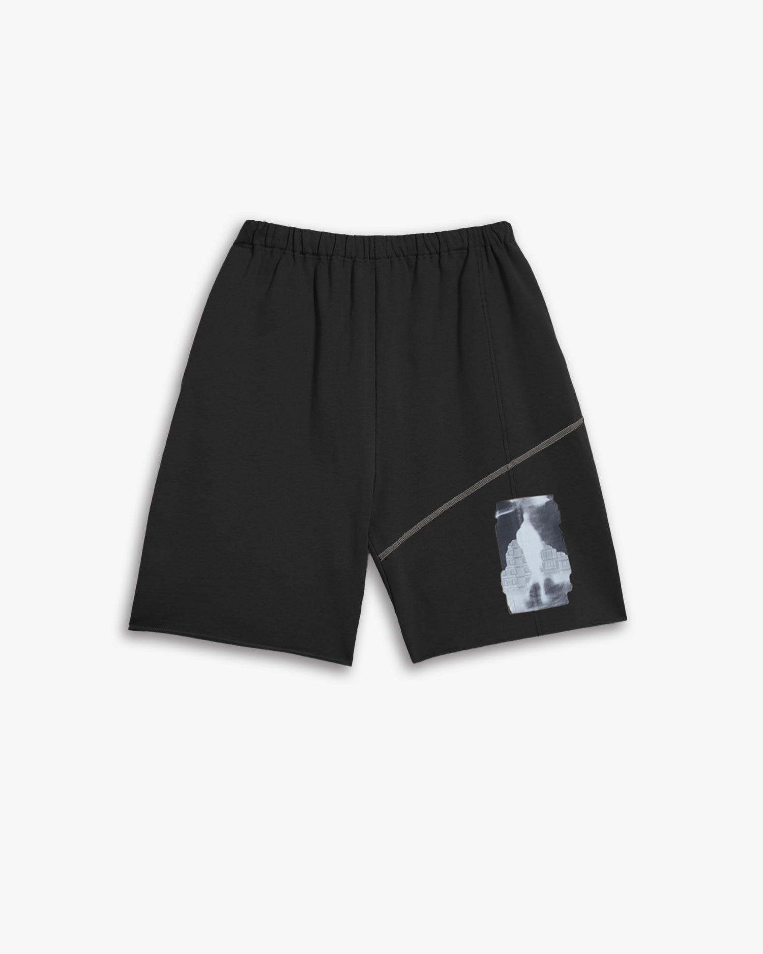 Graphic Print Shorts - Black, M image
