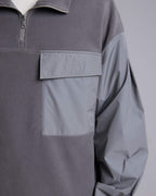 Paneled Fleece Sweatshirt image 5