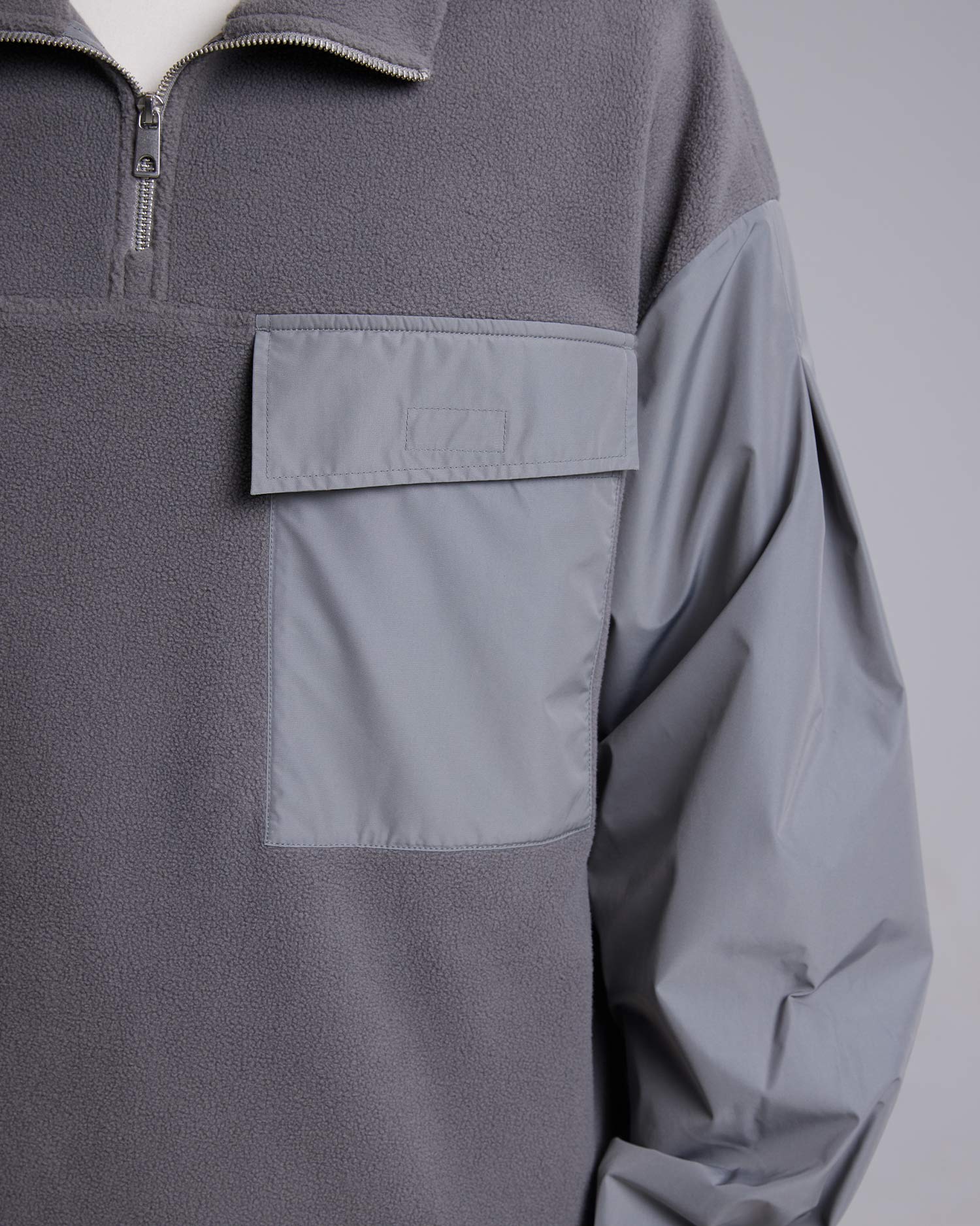 Paneled Fleece Sweatshirt image 5