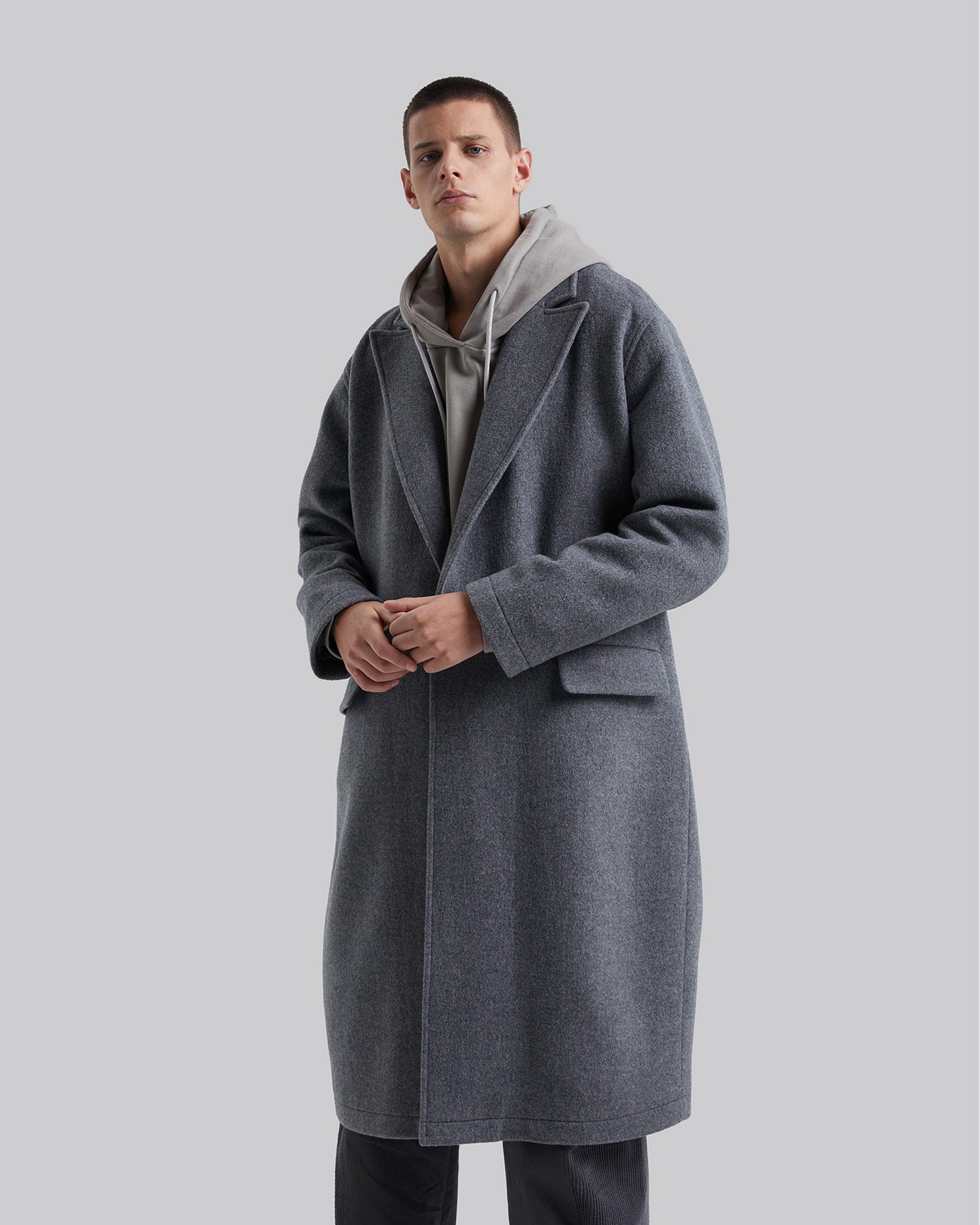 Pure Wool Cocoon Overcoat image 1