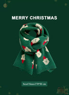 Soft &amp; Warm knitted Christmas scarf - Crocodile, OS image