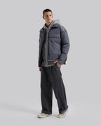 High Collar Panel Puffer Jacket image 2
