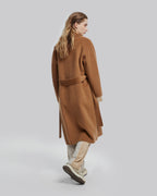 Woolen Long Wrap Coat image 3
