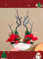 Special Christmas moose headdress - Navy, OS image