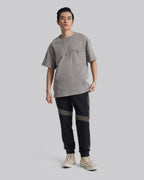 Drawcord-Pocket T-Shirt - Gray, S image