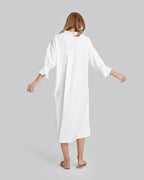 Cotton V-Neck Long Shirt image 4