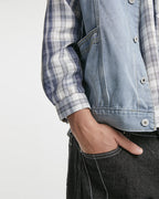 Stylish Cap Sleeve Denim Jacket image 6