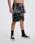 Classic Printed Cotton Shorts - Black, XS image