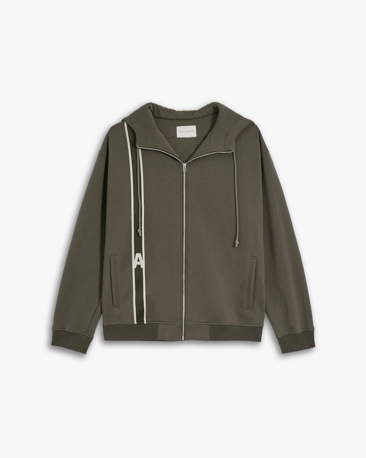 Side-Tape Zip Up Hoodie image 0
