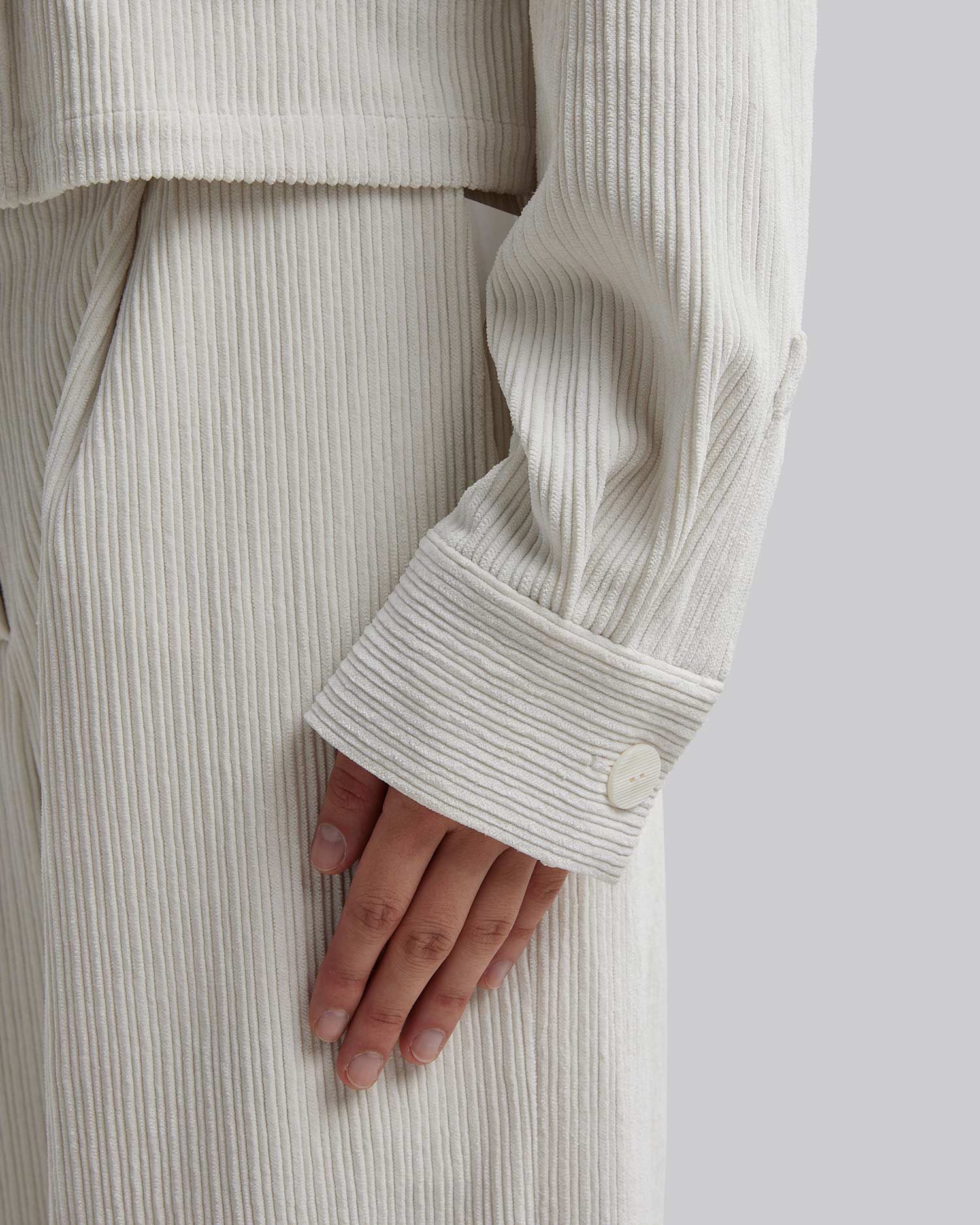 1 × Cropped Corduroy Jacket image 4