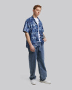 Jeans Pocket Print Short-Sleeve Shirt - Dark Blue, L image