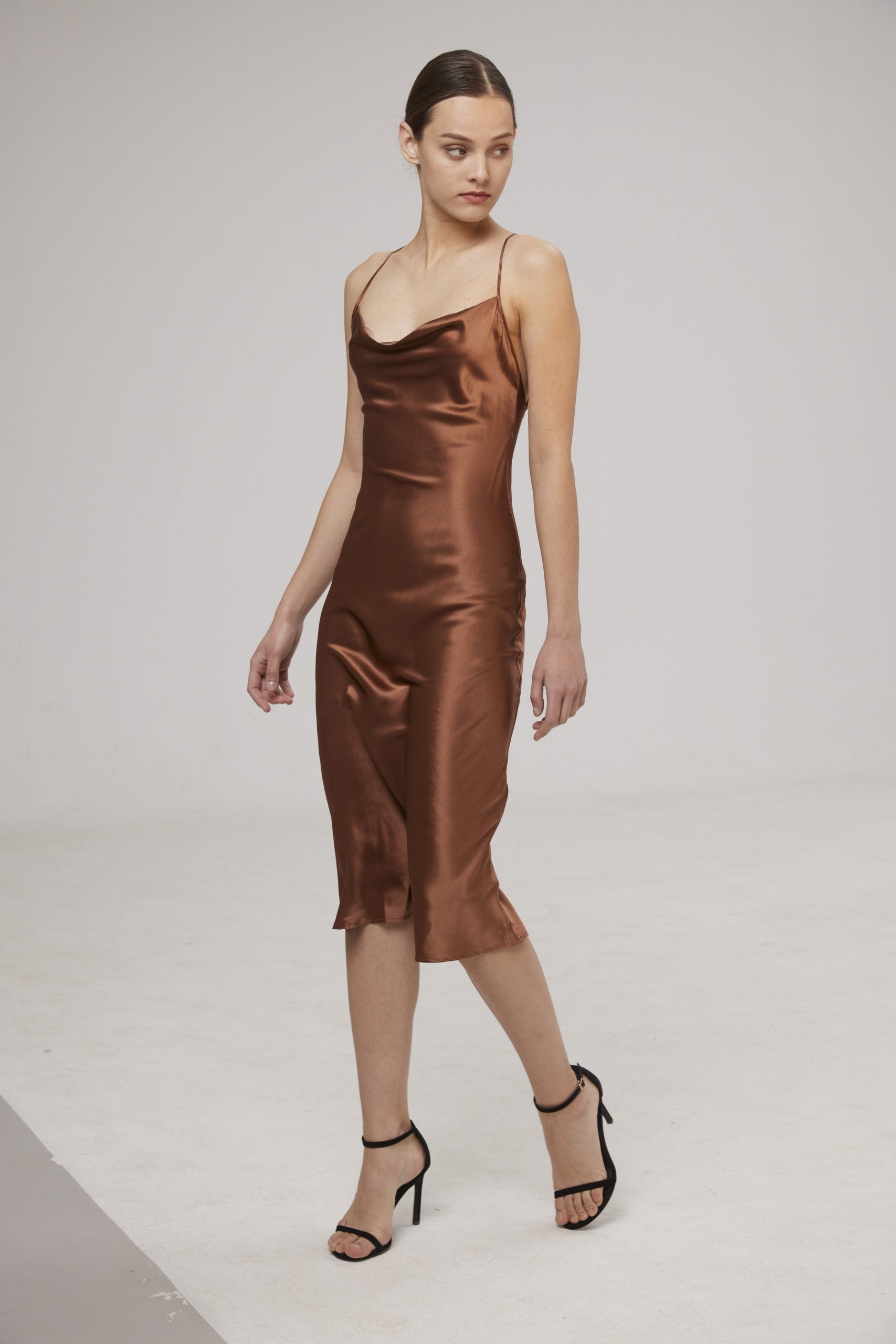 Lounge Midi Silk Slip Dress image 2