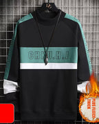 Wide Ribbed Crewneck Sweatshirt - Black, L image