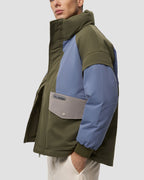 Geometric Patchwork Puffer Jacket image 2
