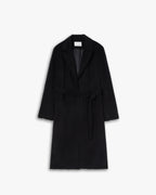 Belted Raw-Edge Wool Coat image 0