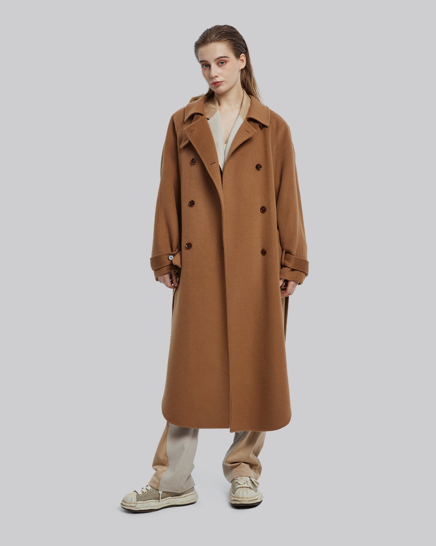 Double Breasted Wool Coat image 3