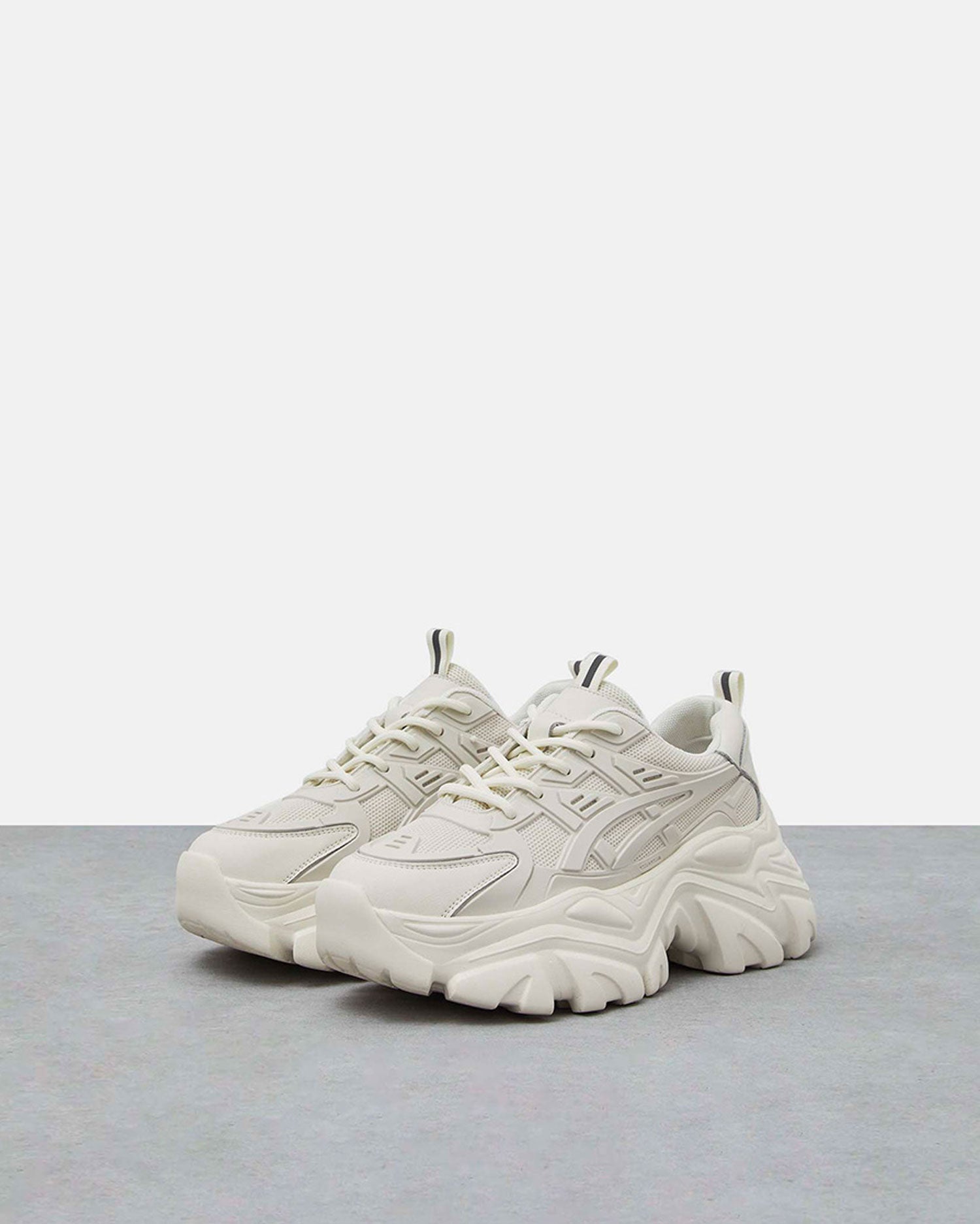 Breathable Platform Sneakers - Creamy White, 7 image