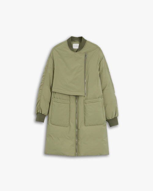 Avocado Patch Pocket Long Down Jacket image 0