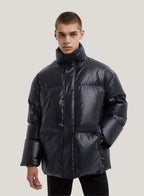 High Collar Quilted Jacket image 1