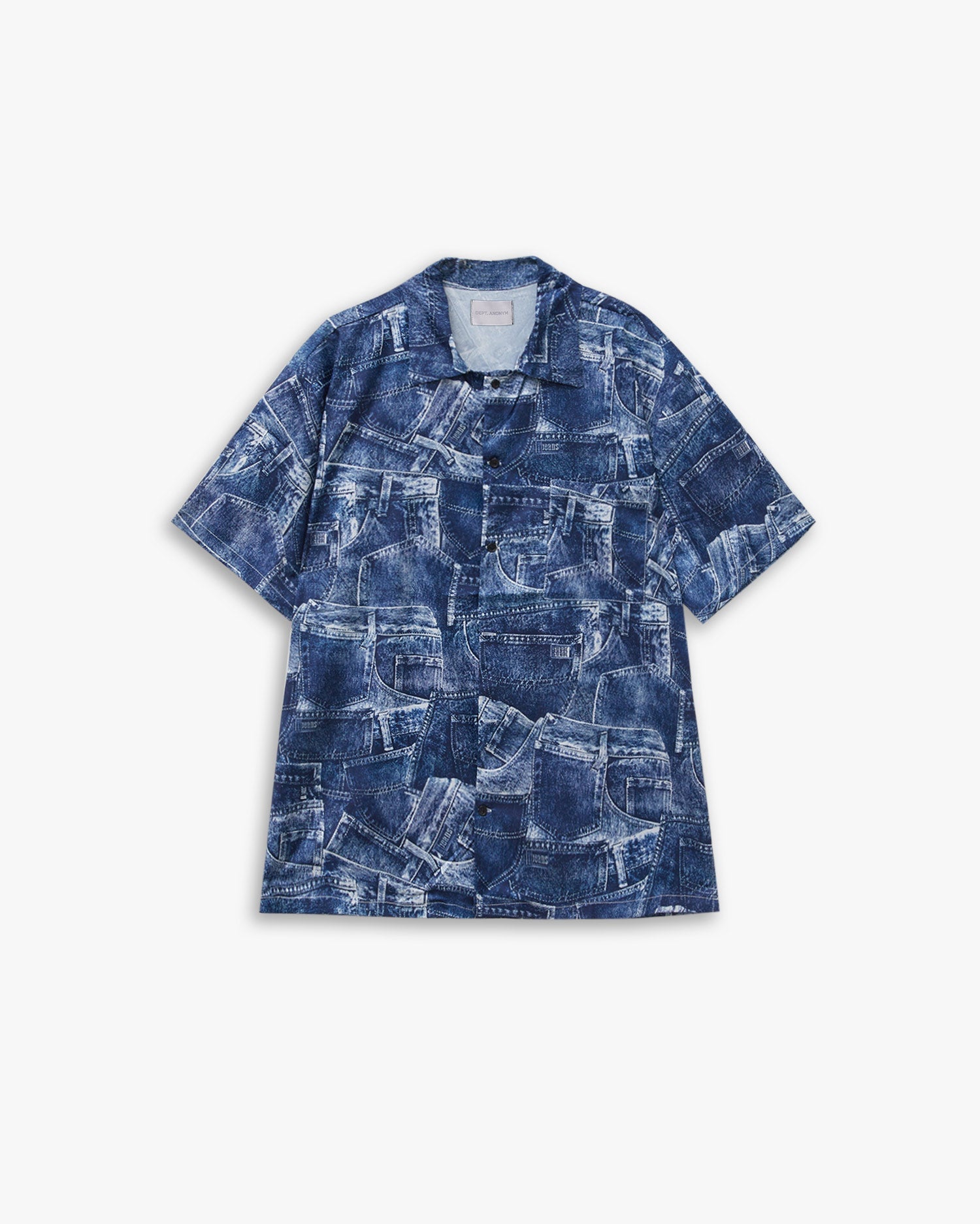 Jeans Pocket Print Short-Sleeve Shirt image 0