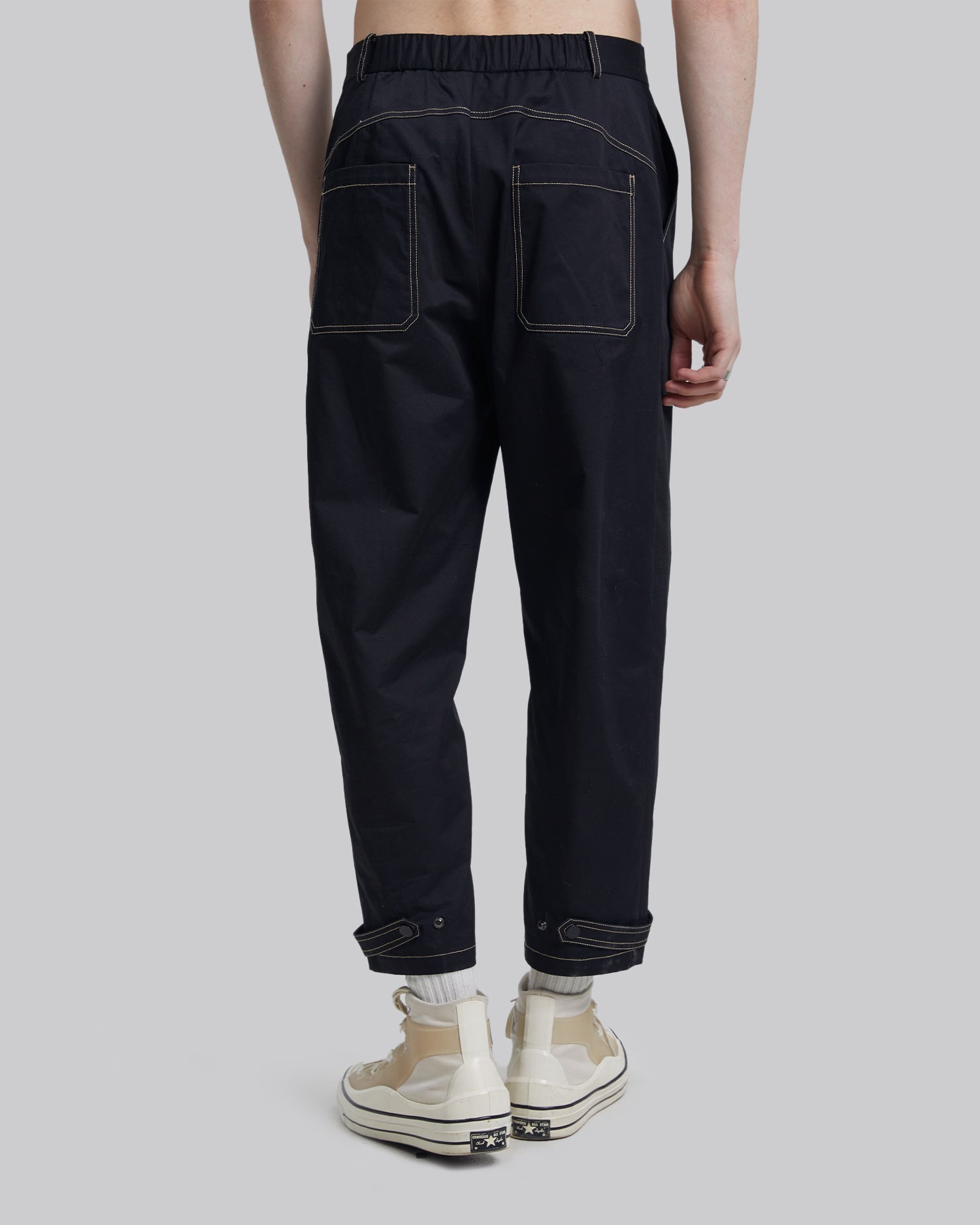 Contrast Stripe Tapered Pants image 4