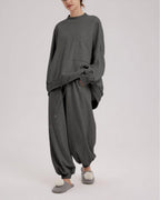Balloon Cotton Sweatpants - Dark Grey, XXS image