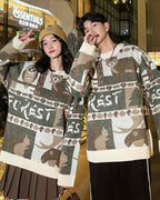 Animal Pattern Crewneck Jumper image 1