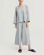 Pure Cotton Relaxed Sweatsuit Set - Misty, S image