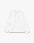White Zippered Hoodie image 0
