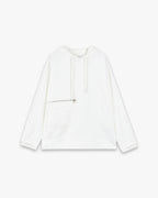 White Zippered Hoodie image 0