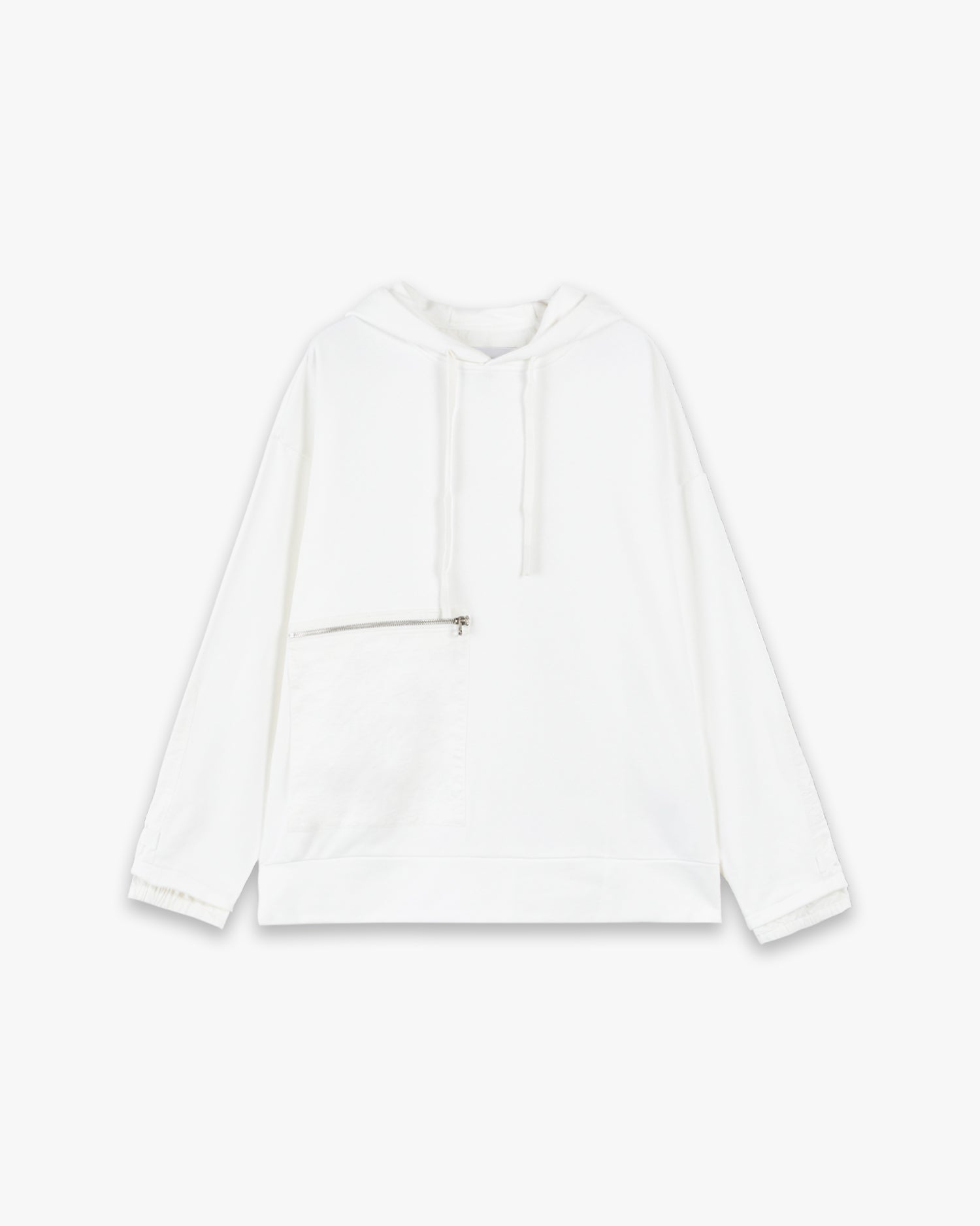 White Zippered Hoodie image 0