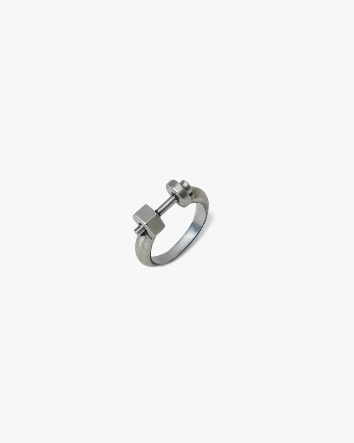 Silver Shackle Ring - Silver, 8 image