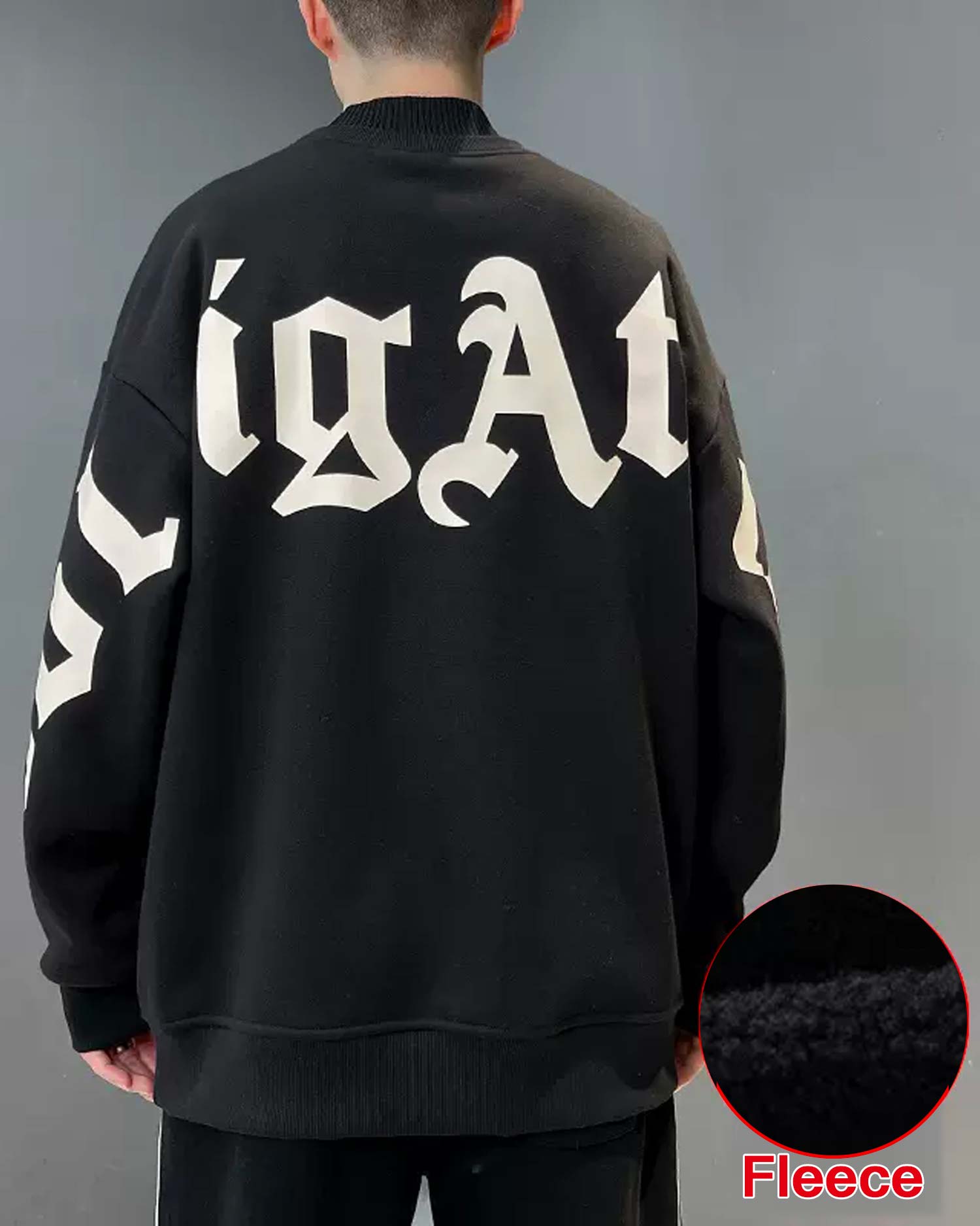 Layered Neck Cotton Sweatshirt image 1