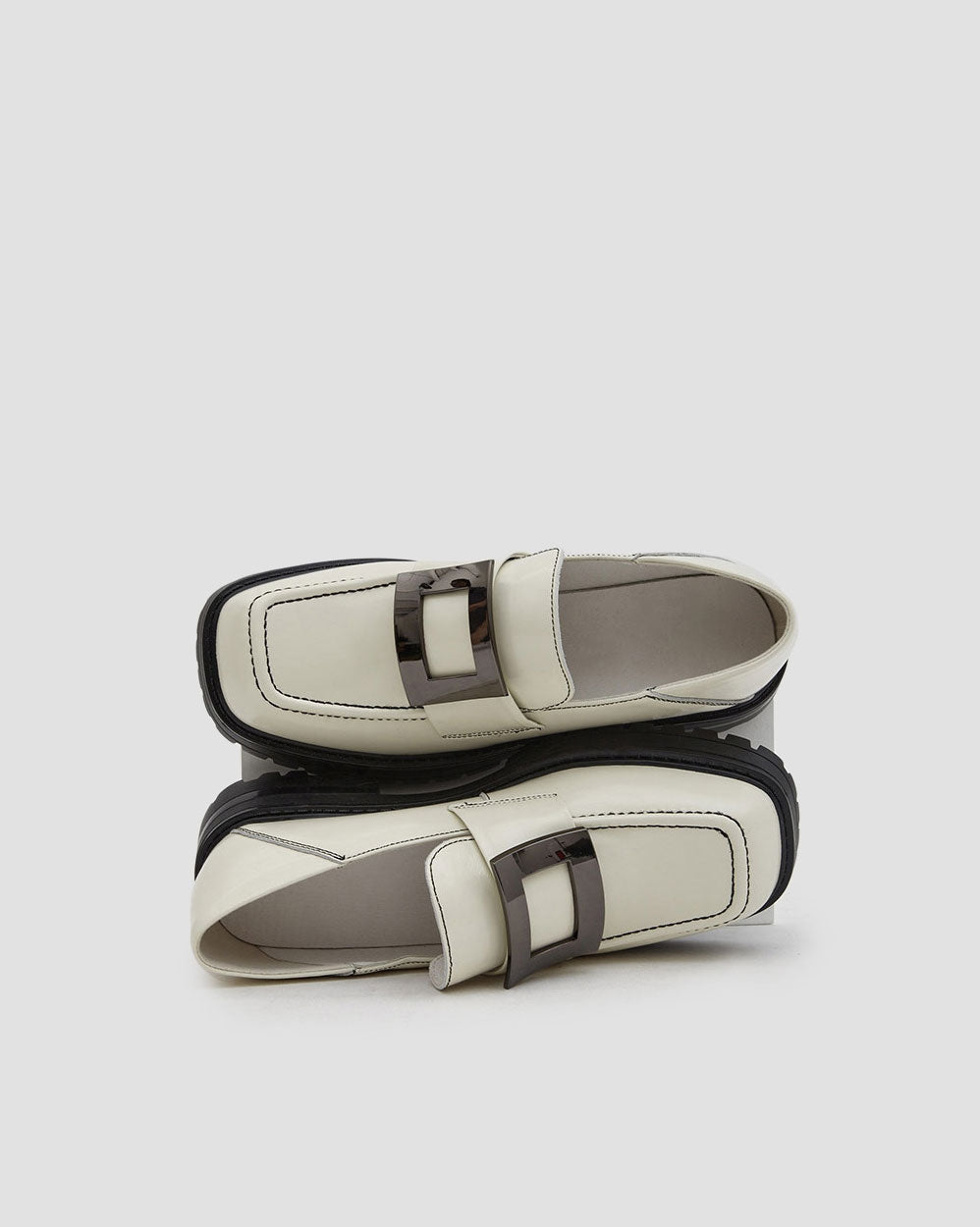 Chic Square Toe Loafers image 5