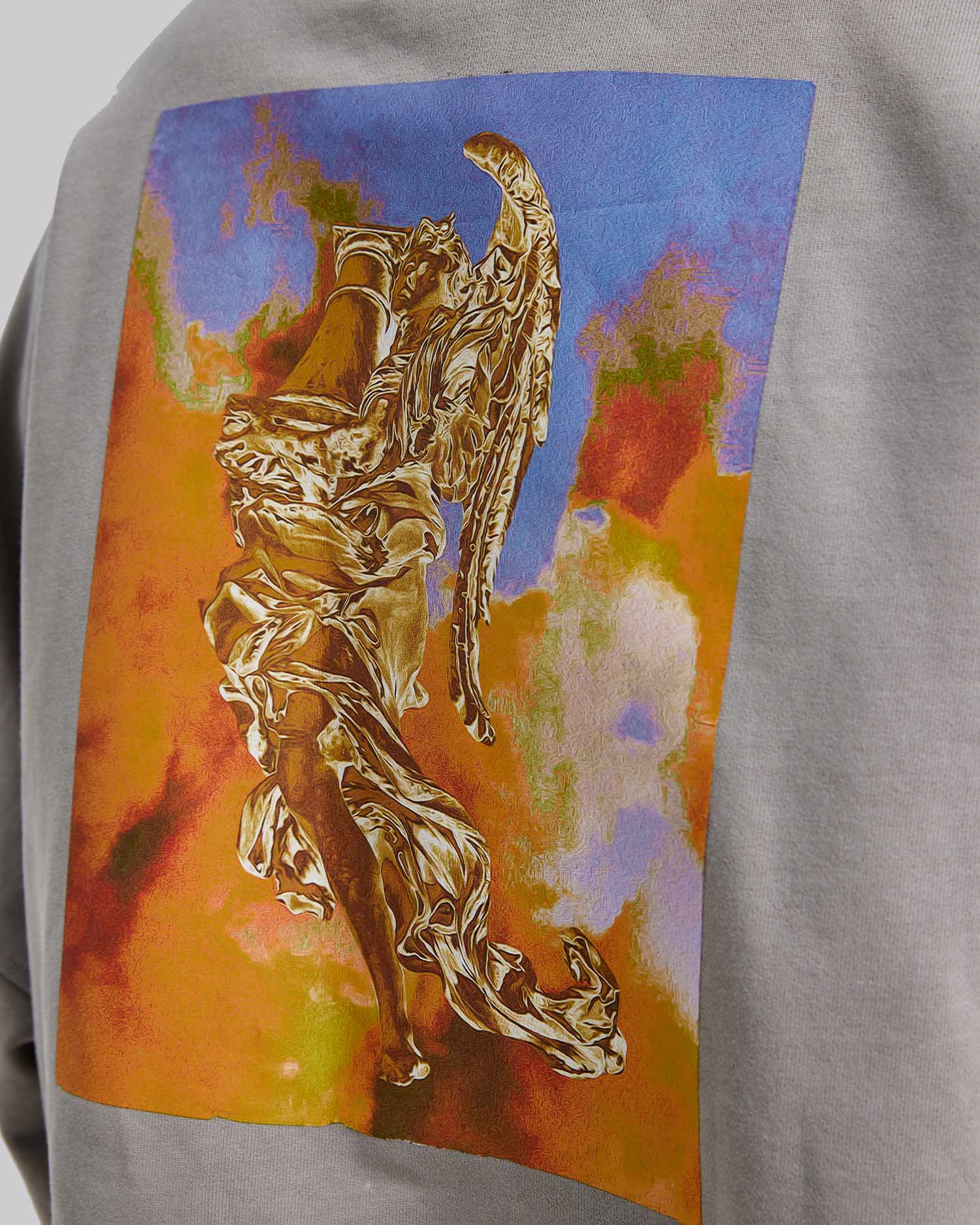 Graphic Print Zipped Hoodie image 6