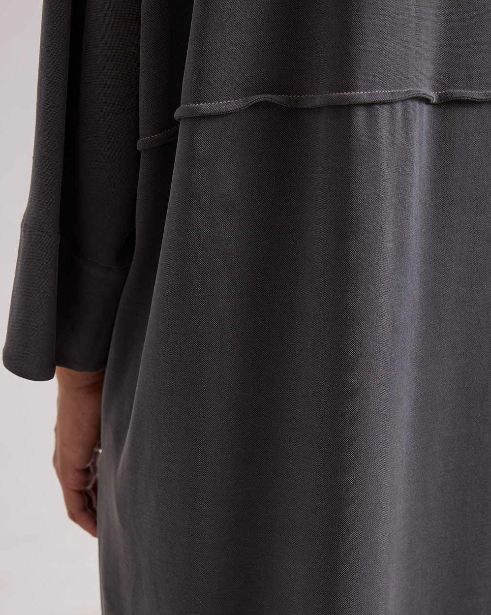 Modal  Split Midi Dress image 5