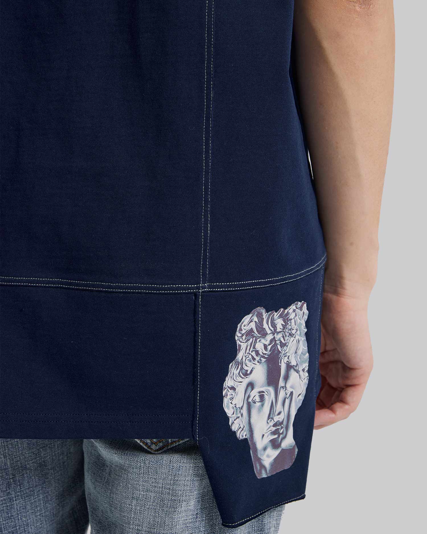Patchwork-Hem T-Shirt image 5