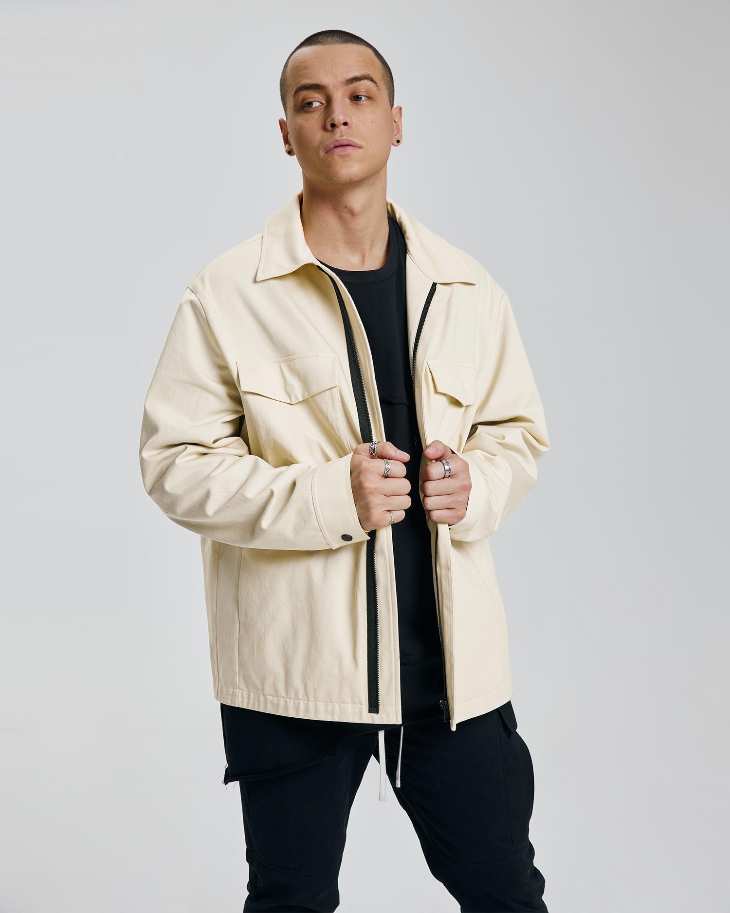 Contrasting Zipper Jacket image 1