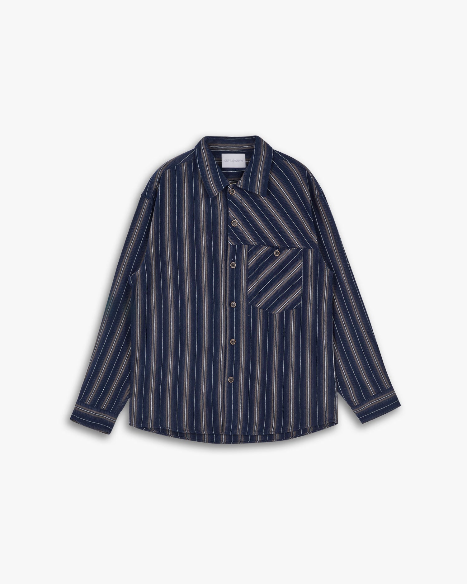 All-Cotton Striped Shirt image 0
