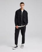All-Black Cotton Overshirt - Black, XL image