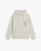 Raw-Edge Patchworks Hoodie - Champagne, M image