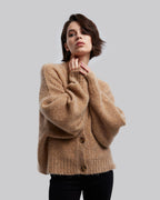 V-Neck Button-Front Cardigan image 1