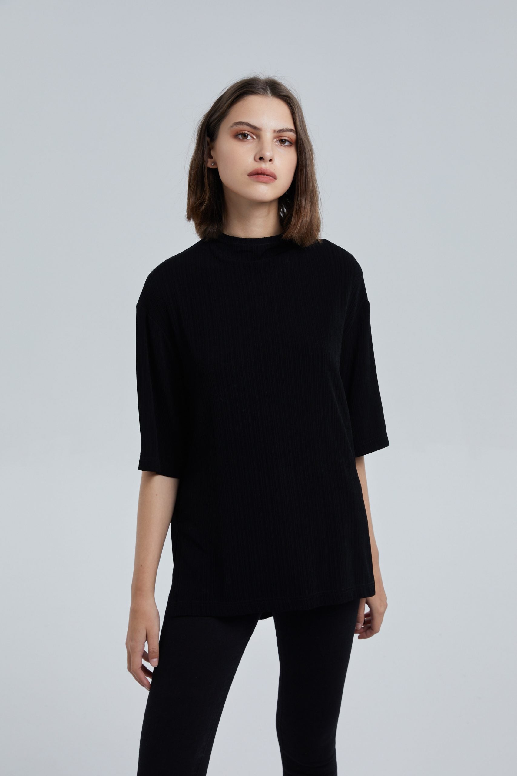 High-Low Hem Short Sleeve Top image 2